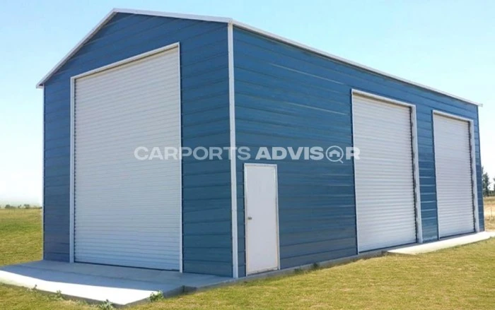 20' x 35' x 14'  Enclosed Metal RV Garage