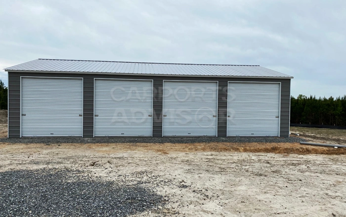 26' x 40' x 9' Side Entry Metal Garage