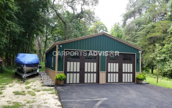 26' x 40' x 9' Two Tone Vertical Metal Building