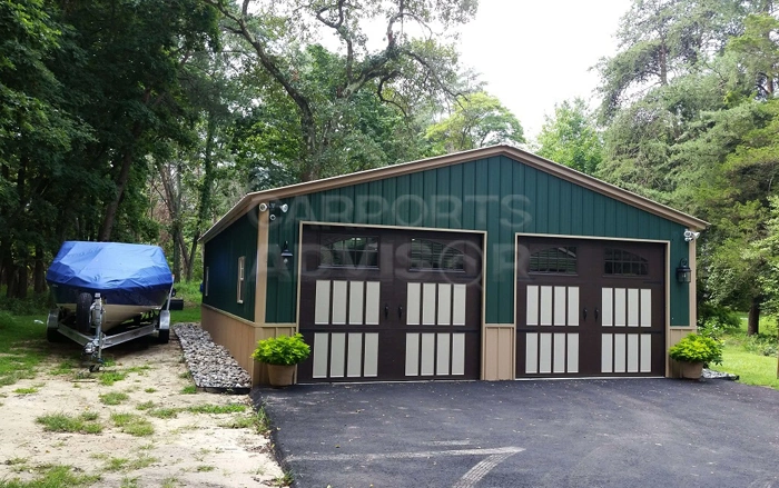 26' x 40' x 9' Two Tone Vertical Metal Building