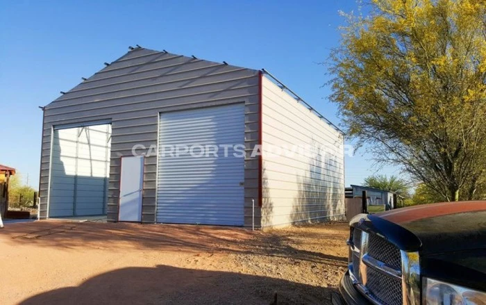 30' x 36' x 12' Vertical Roof Metal Garage