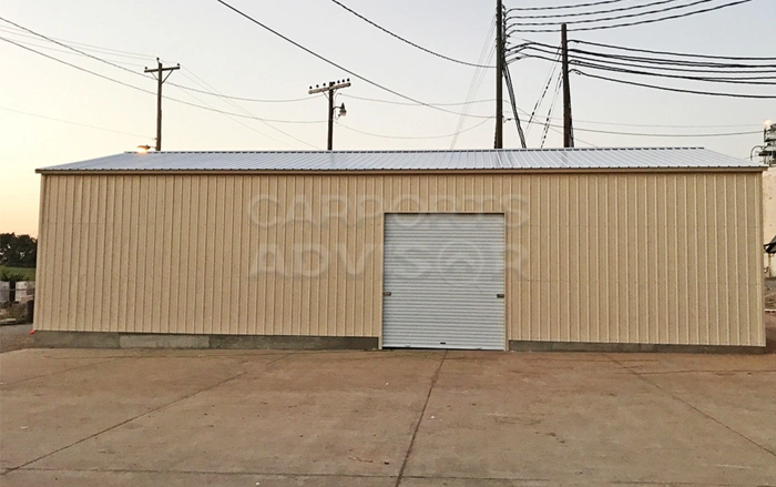 30' x 40' x 10' Vertical Commercial Metal Garage