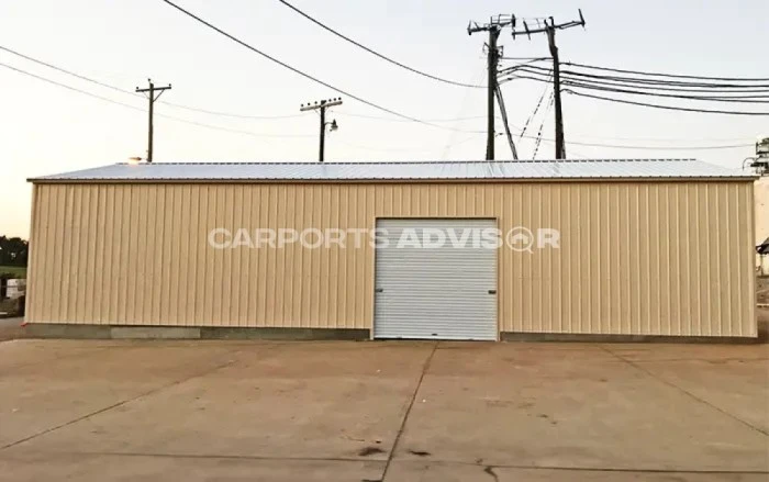 30' x 40' x 10' Vertical Commercial Metal Garage