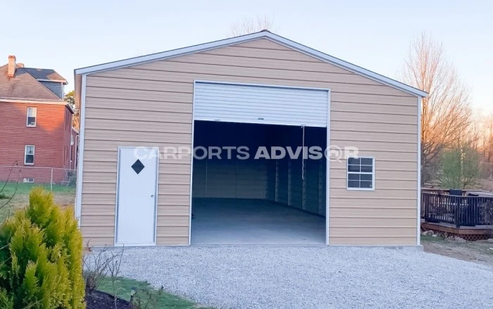 30′ x 40′ x 12′ Enclosed Metal Garage