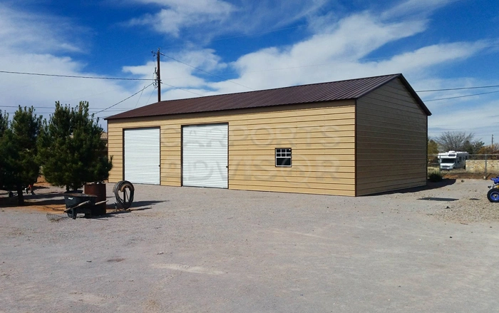 30' x 51' x 12' Steel Garage Workshop