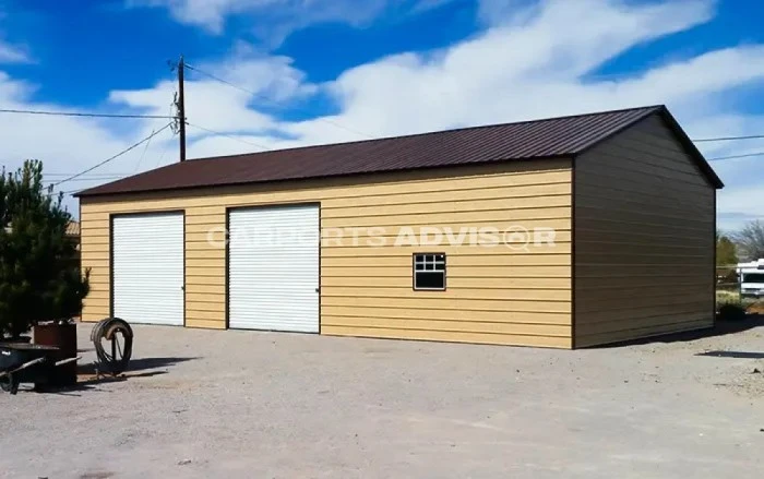 30' x 51' x 12' Steel Garage Workshop