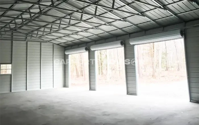 30′ x 60′ x 12′ Three Car Metal Building