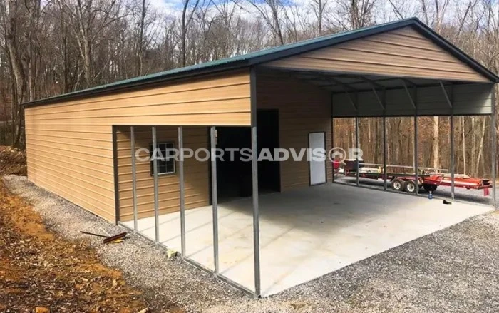 30' x 65' x 12' Metal Utility Carport