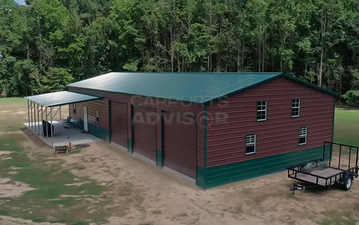 30′ x 71′ x 12′ Metal Building With Lean To