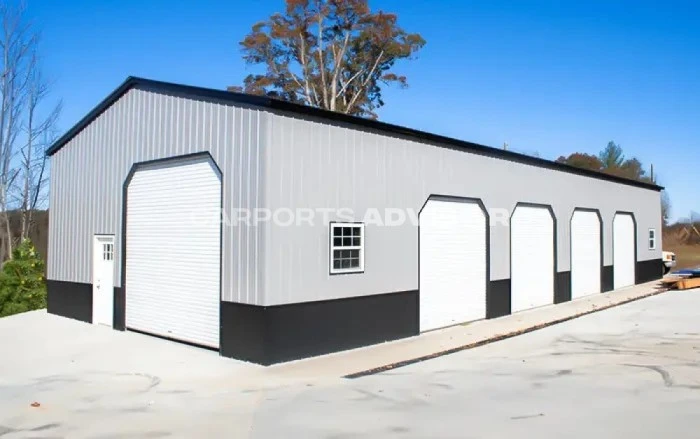 30′ x 72′ x 15′ Two Tone Vertical Metal Building