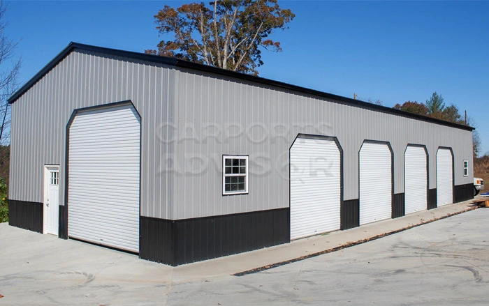 30' x 72' x 15' Two Tone Vertical Metal Building