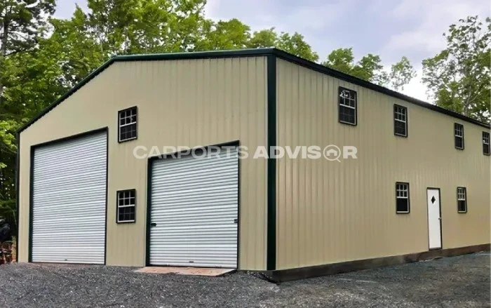 40′ x 50′ x 16′ All Vertical Metal Garage