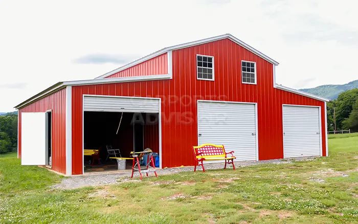 42' x 36' x 15' Carolina Metal Barn