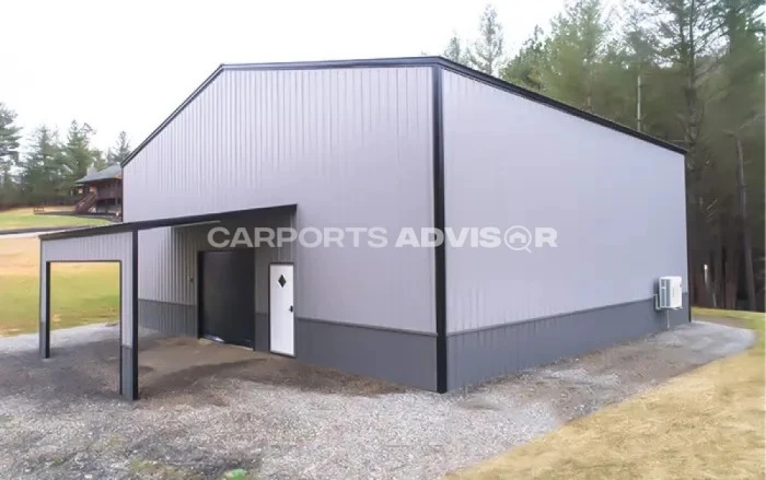 44' x 40' x 18' Tow Tone Vertical Commercial Metal Building