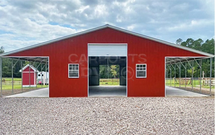 52x40x12 All Vertical Metal Barn