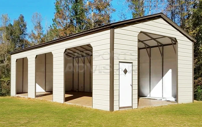 24' x 35' x 12' 3-Car Side Entry Garage