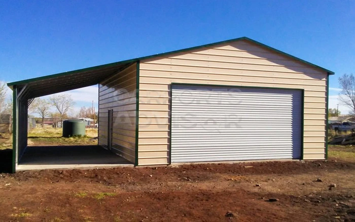 26' x 31' x11' Lean-to Metal Building