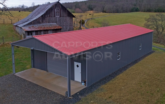 28' x 80' x 12' Metal Utility Building