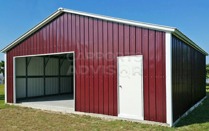 30' x 30' x 8' Fully Enclosed Metal Building