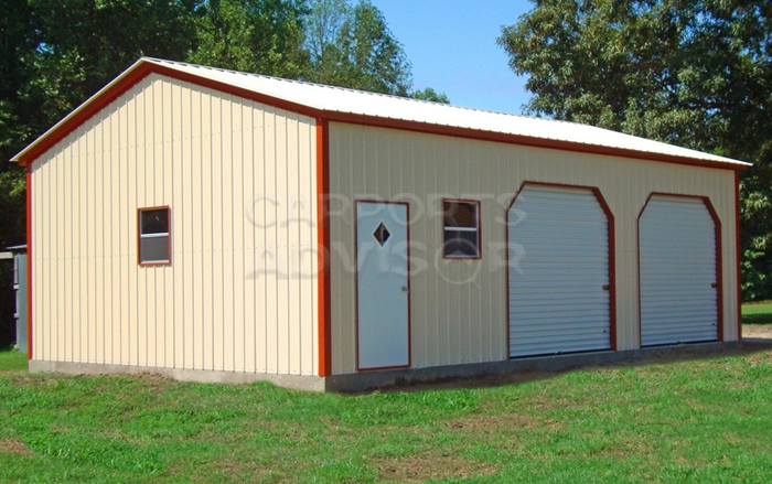 24' x 36' x 10' Side Entry Garage