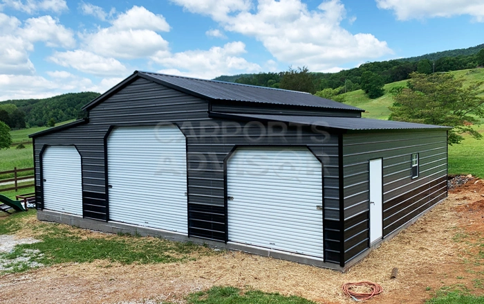 42x35x12-vertical-roof-two-tone-Carolina-metal-barn