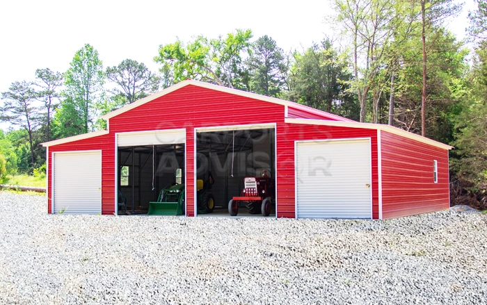 44' x 40' x 12' Step Down Barn Building